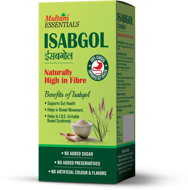 Multani Essentials Isabgol Psyllium Husk Powder| Manage Constipation, Gut Health -(50 g)