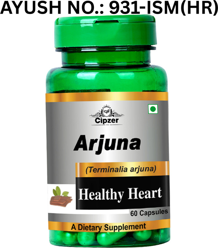CIPZER Arjuna 60 Capsules Supports Heart Health, Blood Pressure & Healthy Circulation(60 Capsules)