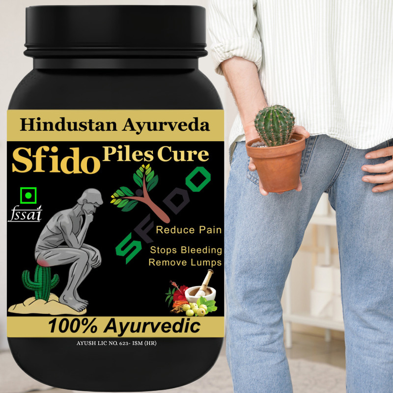 Hindustan Ayurveda Piles Cure Powder Ayurvedic Piles Medicine for Reduced Pain & Swelling(100 g)