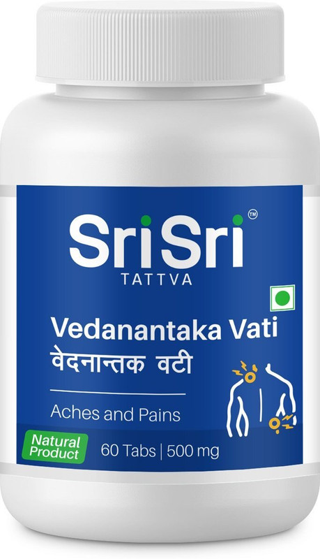 SRI SRI Vedanantaka Vati 500Mg For Pain(Pack of 4, 60 Tablets)