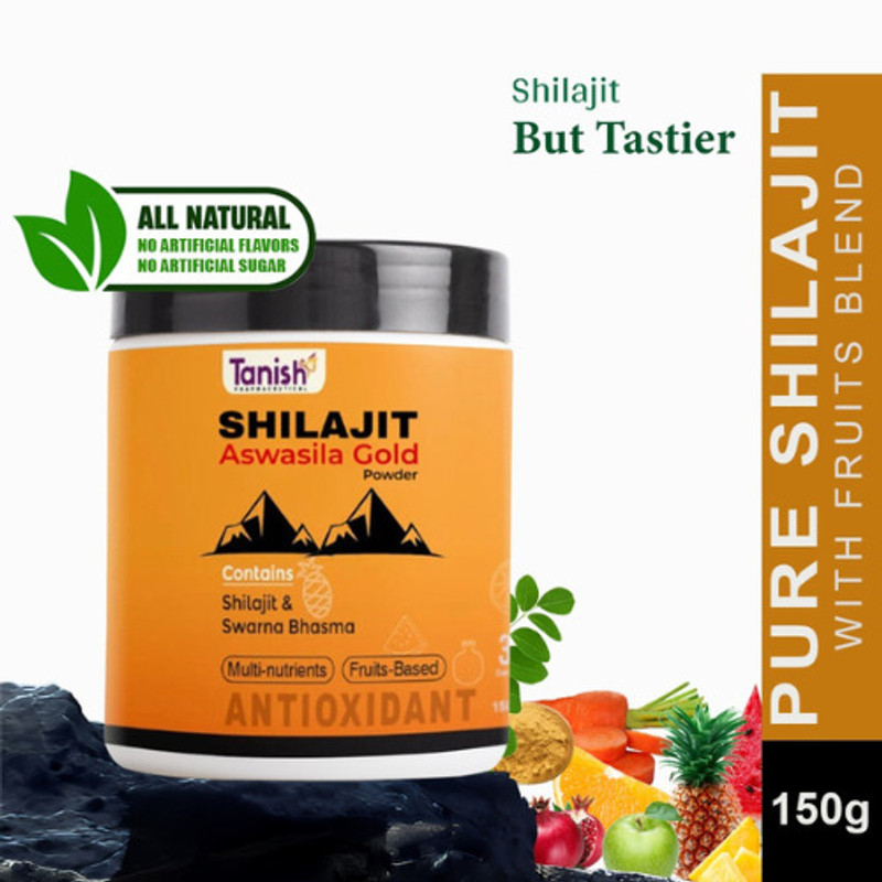 tanish pharmaceutical Natural Shilajit Aswasila Gold – Boost Energy, Power & Performance(150 g)