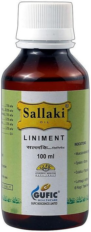 Gufic Sallaki Liniment (Oil 100ml) For Joint Pain(100 ml)