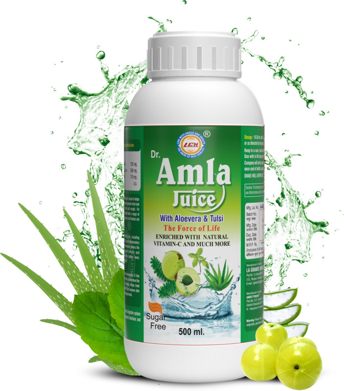Amrit Pravah LGH Organic Amla Juice, Suitable for Hair, Skin & Metabolism | Vitamin C, Detox(500 ml)