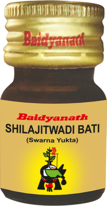 Baidyanath Shilajitwadi Bati (S.Yu) -Ayurvedic Supplement for Energy and Vitality (10 tab)(10 Tablets)