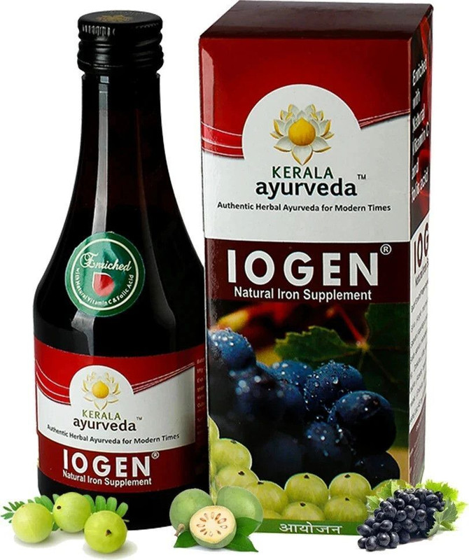 Kerala Ayurveda Iogen Syrup 200 Ml | Natural Iron Supplement | Anemia Syrup(200 ml)