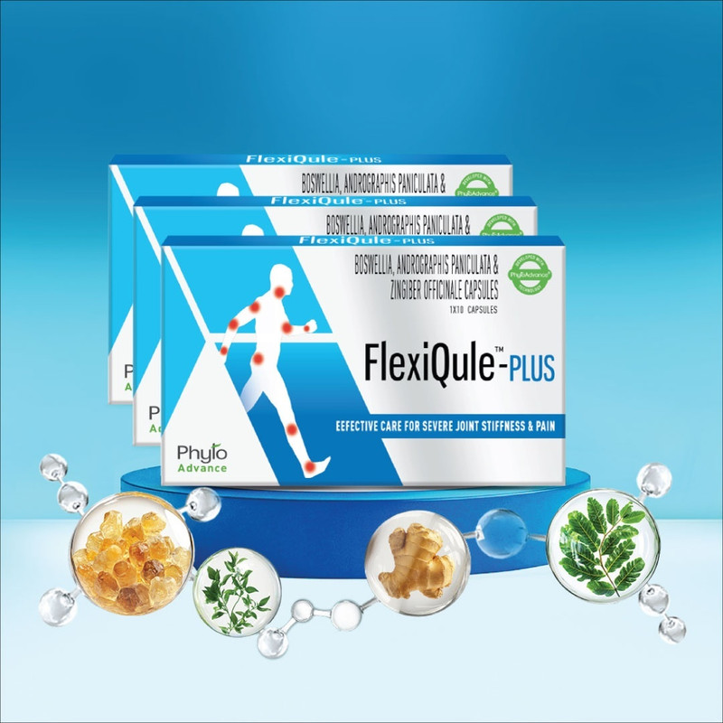 Phytoadvance Flexiqule Plus Effective Care for Severe Joint Pain(Pack of 3, 30 Capsules)