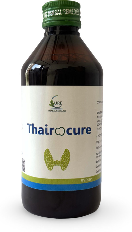 CURE HERBAL REMEDIES Thairocure Syrup - Natural Herbal Supplement for Thyroid Health(500 ml)