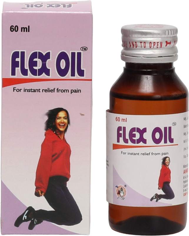 amrita Flex Pain Relief Oil | Effective for Back Pain, Joint Pain & Sprains(60 ml)