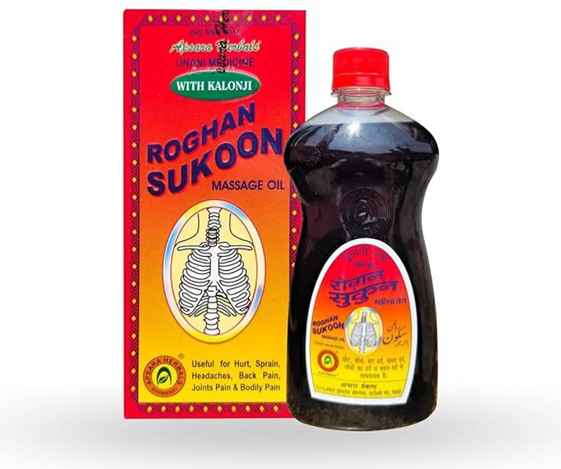 Apsara Herbals Bhiwandi ROGHAN SUKOON MASSAGE OIL 500ML (PACK OF 1)(500 ml)