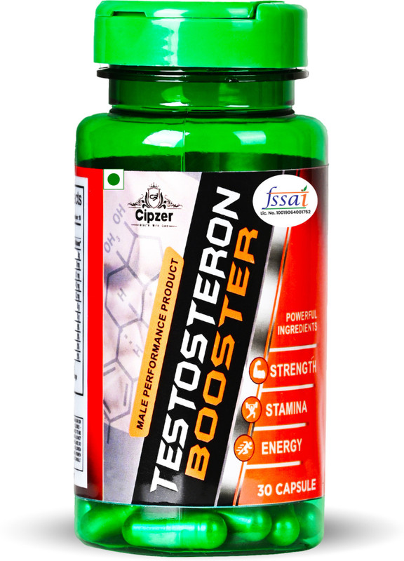 CIPZER Testosteron Booster Capsule For Energy, Stamina, Muscle Growth & Memory For Men(30 Capsules)