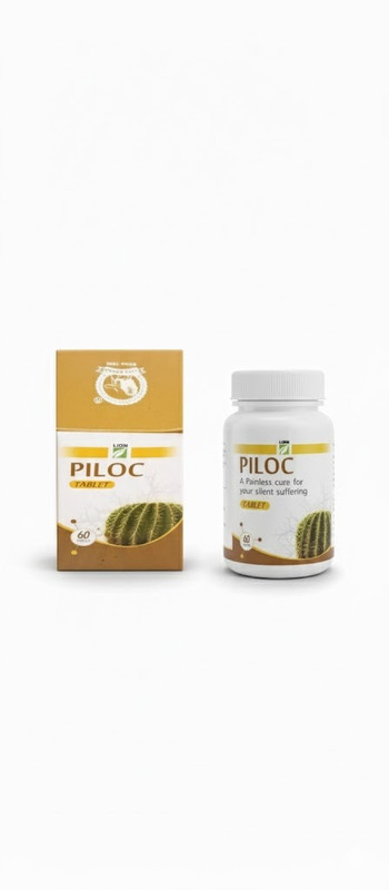 LION PILOC 60 TABLETS(Pack of 2, 120 Tablets)