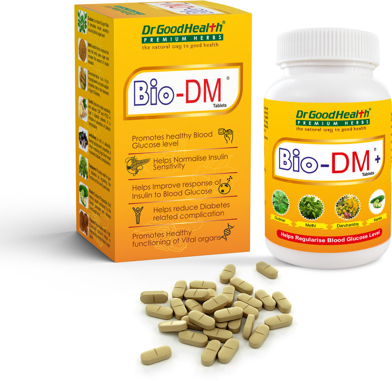HindBio Bio DM+ Ayurvedic Medicine Natural Diabetes Care Pack of 1, 60 Tablets(60 Tablets)