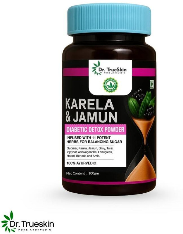 Dr.TrueSkin Karela Jamun Powder Herbal Natural Health Care PGT(100 g)
