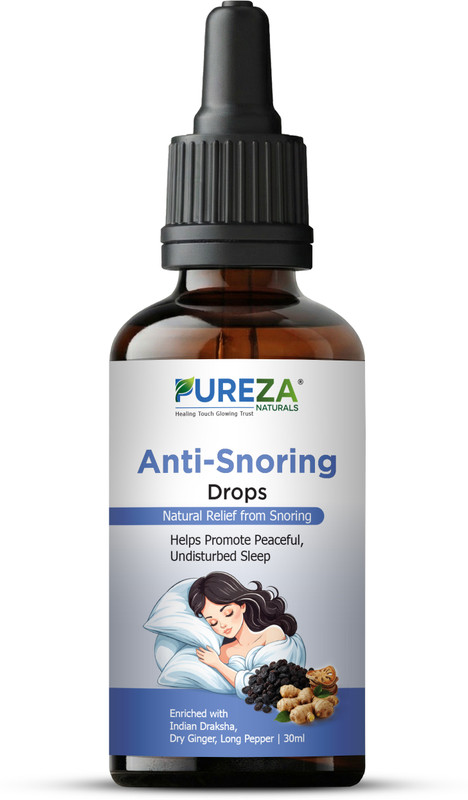 PUREZA NATURALS Anti-Snoring Drop (Herbal Drop for Relief & Better Sleep) in 30 ml(30 ml)
