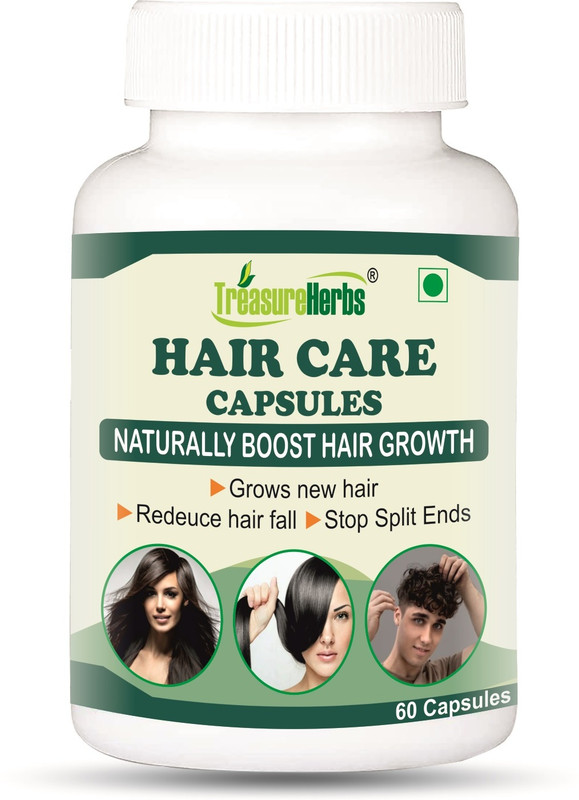 TreasureHerbs Hair Care Capsules For Anti Hair Fall & Damage Repair, shining (60 Capsules )(60 Capsules)