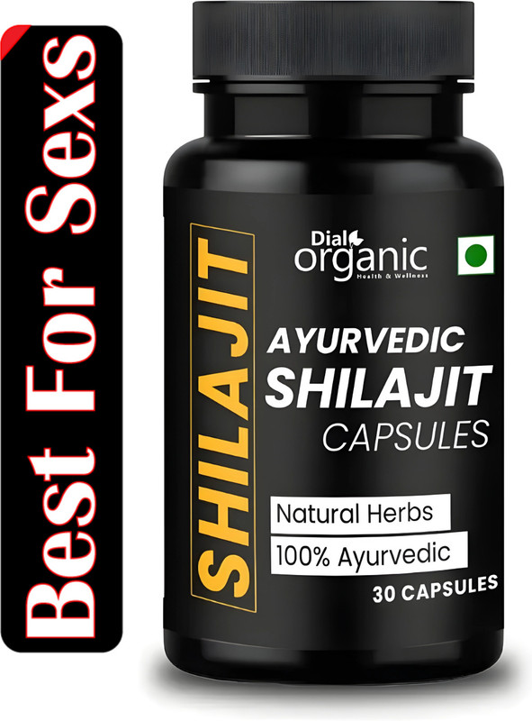 dial organic Shilajit Capsule – Pure & Natural Energy, Strength & Stamina Booster for Men(30 Capsules)