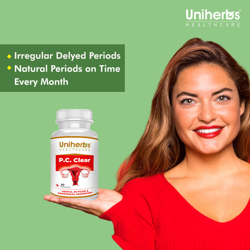 Uniherbs P.C. Clear Syrup for Women PCOD PCOS Supplement Supports Healthy Periods 200 ML(200 ml)