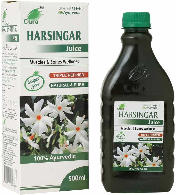 Cura Night Jasmine Parijat Harsingar Leaf Juice - 500 ml(500 ml)