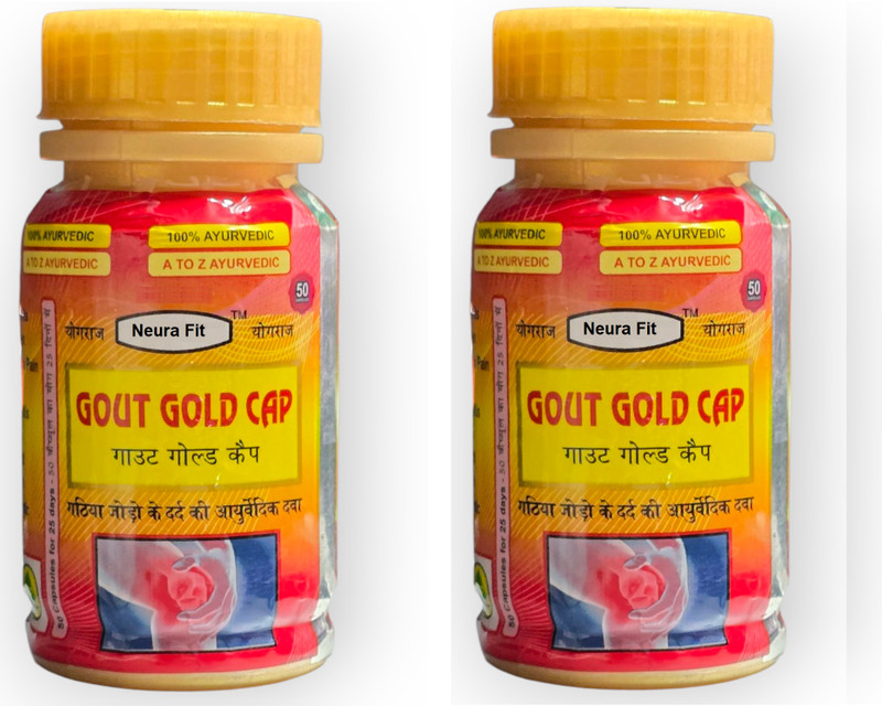 Neura Fit gout gold ayurvedic capsules(Pack of 2, 100 Capsules)