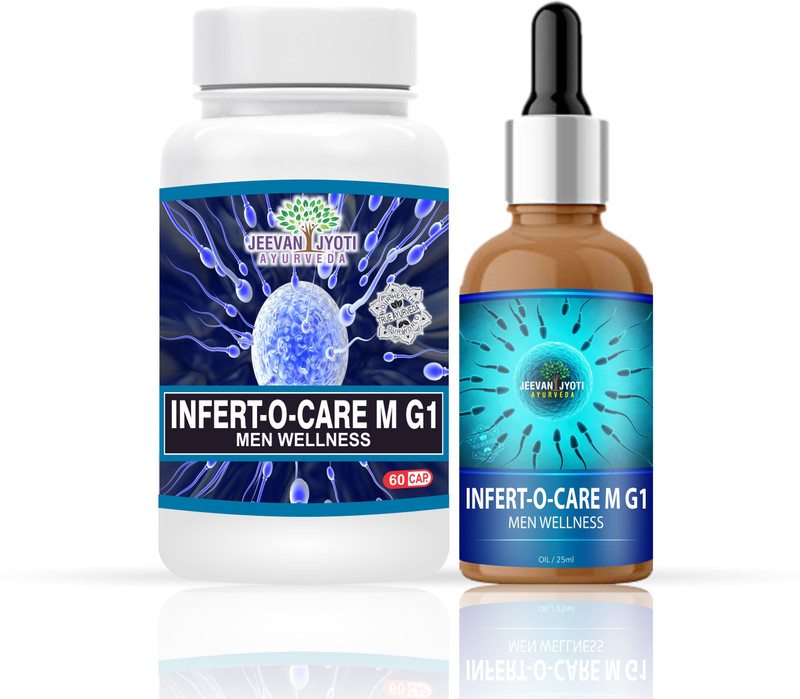 jeevan jyoti ayurveda Infert-O-Care M G1 Combo Set - 2 (60 Capsules & 25 ml Oil)(Pack of 2, 60 g)