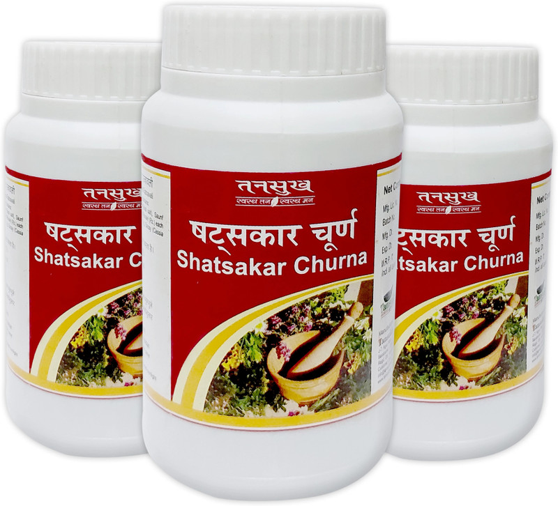 Tansukh Shatsakar Churna | Ayurvedic Digestive Support Herbal Powder(Pack of 3, 300 g)