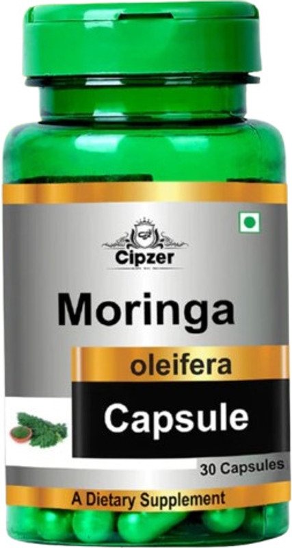 CIPZER Moringa Capsules | Boost Immunity & Metabolism | Ayurvedic Supplement(30 Capsules)