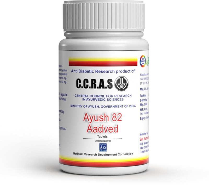 Aadved Ayush 82 | Ayurvedic Supplement for Sugar Management & Diabetic Care(180 Tablets)