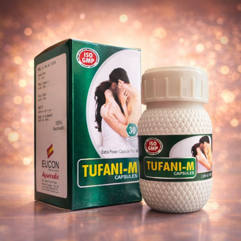 HEALTH AIM Ayurvedic Tufani-M Capsule | Helps in senile and stamina Booster(30 Capsules)