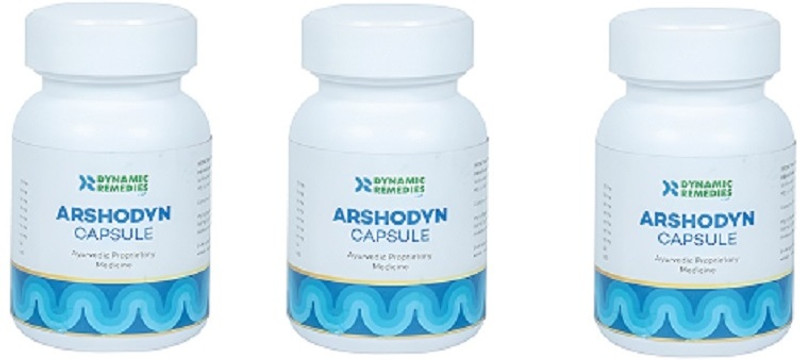 Madhavprash Arshodyn Capsule | Health & Personal Care Capsules for Piles, Swelling & Itching(Pack of 3, 180 Capsules)