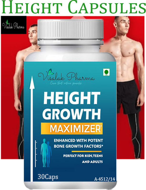 visalak pharma Height Growth Maximizer Capsule For Developes Length of Bones(30 Capsules)
