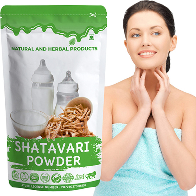 NATURAL AND HERBAL PRODUCTS Shatavari Powder | Satavar | Eating, Weight Loss, Women’s Health, Height Growth(100 g)