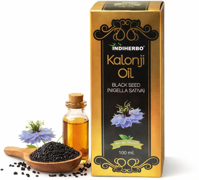 IndiHerbo Kalonji Oil 100 ml Pure Black Seed Oil for Hair & Skin(100 ml)