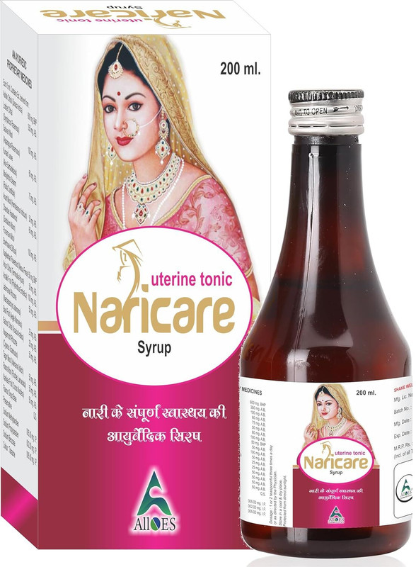 Alloes Pharmaceuticals Uterine Syrup For Women | Natural Ayurvedic Uterine Tonic, Nari care(Pack of 2, 400 ml)