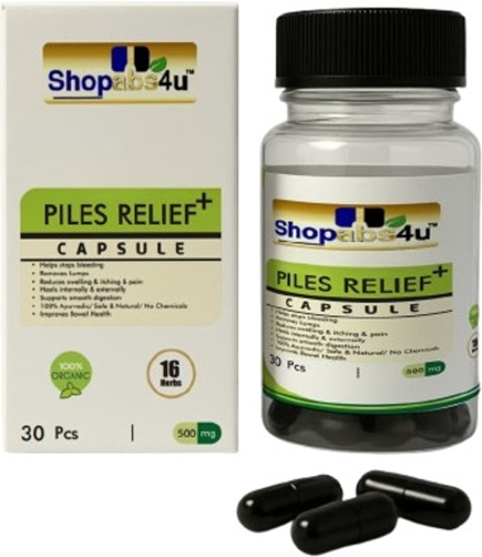 Shopabs4u PILES RELIEF PLUS CAPSULE 500 MG 30 CAP(500 mg)