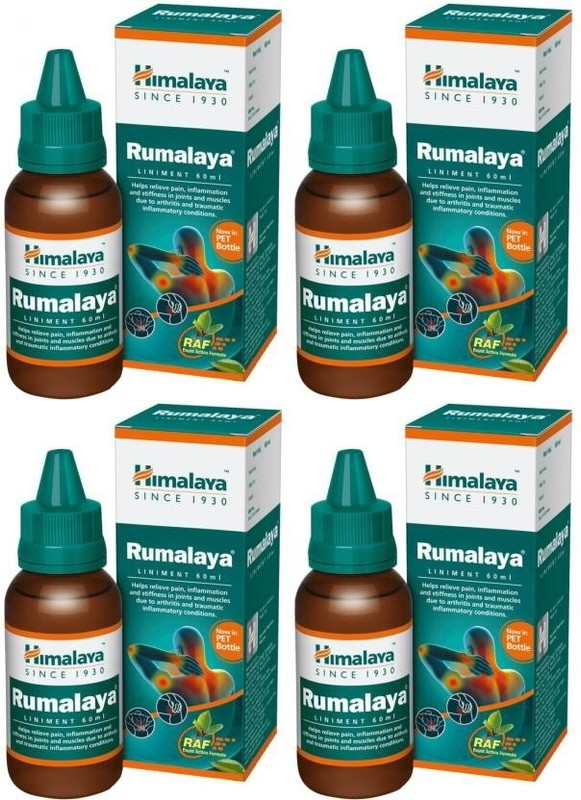 HIMALAYA RUMALAYA LINIMENT 60 ml x Pack of 4(Pack of 4, 240 ml)