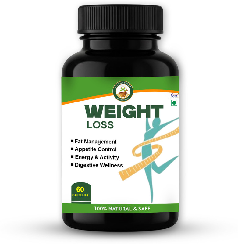 Suraj Herbals Weight Loss, Burn Fat & Improve Digestion(Pack of 60, 60 Capsules)