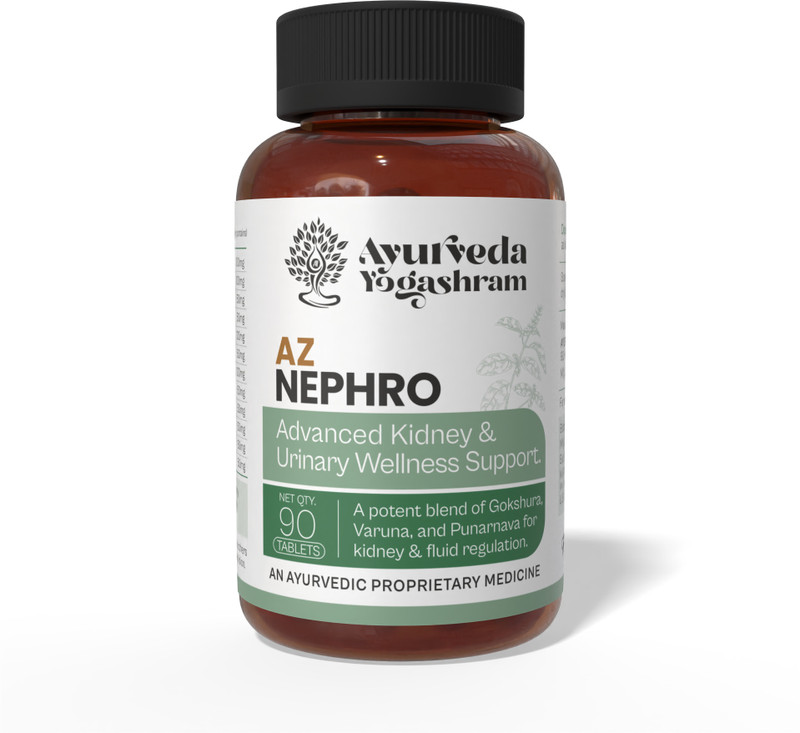 Ayurveda Yogashram Remedies AZ-Nephro Supplement for Kidney & Urinary Tract Infections for Uric Acid Control(90 Tablets)