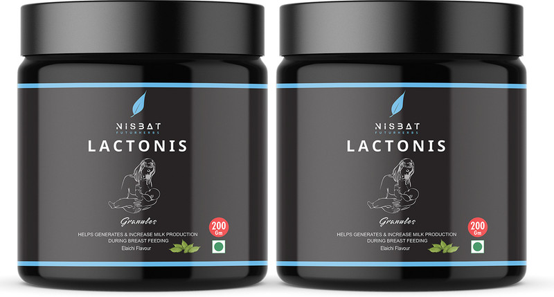 Nisbat Futurherbs Lactonis Granules for Breastfeeding moms Increas milk supply, Lactation care(Pack of 2, 400 g)