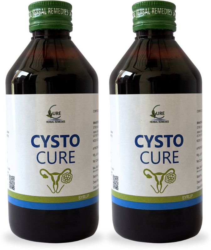 CURE HERBAL REMEDIES Cystocure For PCOS & PCOD Care | Hormonal Balance(Pack of 2, 200 ml)