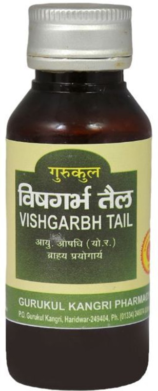 Gurukul Kangri Pharmacy Pack of Vishgarbh Tail 50ml & Chai 200g(Pack of 2, 50 ml, 200 g)