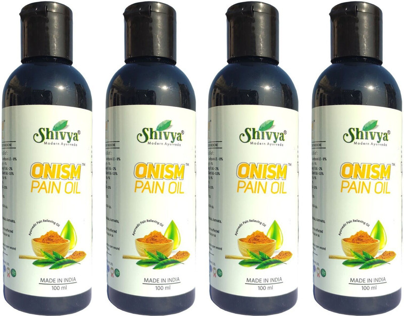 Shivya Modern Ayurvedic Pain Relief Oil For Joint Pain, 400ml (Pack of 4 x 100ml)(Pack of 4, 400 g)