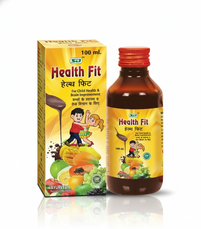 HERBSHD Health Fit Syrup| Child Brain, Immunity, Growth, Weight Gainer, Natural Tonic(Pack of 2, 200 ml)
