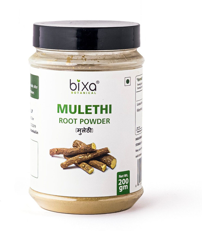 bixa botanical Mulethi Root Powder 
Glycyrrhiza glabra(200 g)