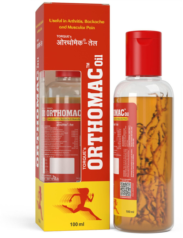 Torque Orthomac Ayurvedic Pain Relief Oil – for Arthritis, Back & Knee Pain(100 ml)