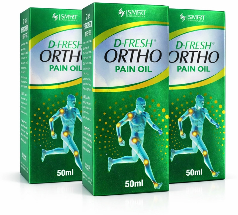 D-FRESH ORTHO PAIN OIL 150ML (50 ML*3)(Pack of 3, 150 ml)