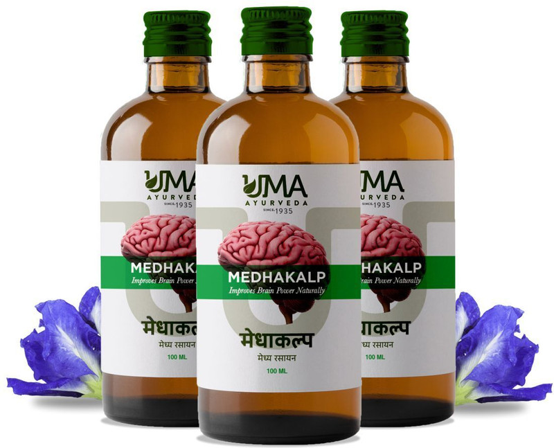 Uma Ayurveda Medhakalp Syrup Useful in Mental Wellness (300 ml)(Pack of 3, 300 ml)