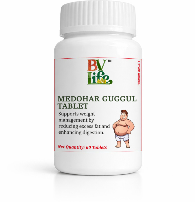 BV Life Medohar Guggul 60 Tablets - Ayurvedic Weight Support(60 Tablets)