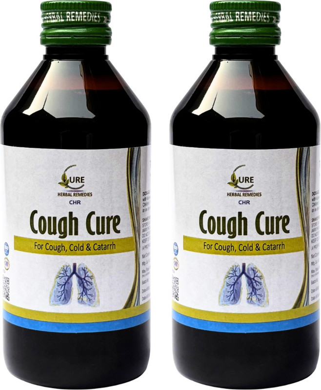 CURE HERBAL REMEDIES Cough Cure Syrup | Relief From Dry & Wet Cough(Pack of 2, 200 ml)