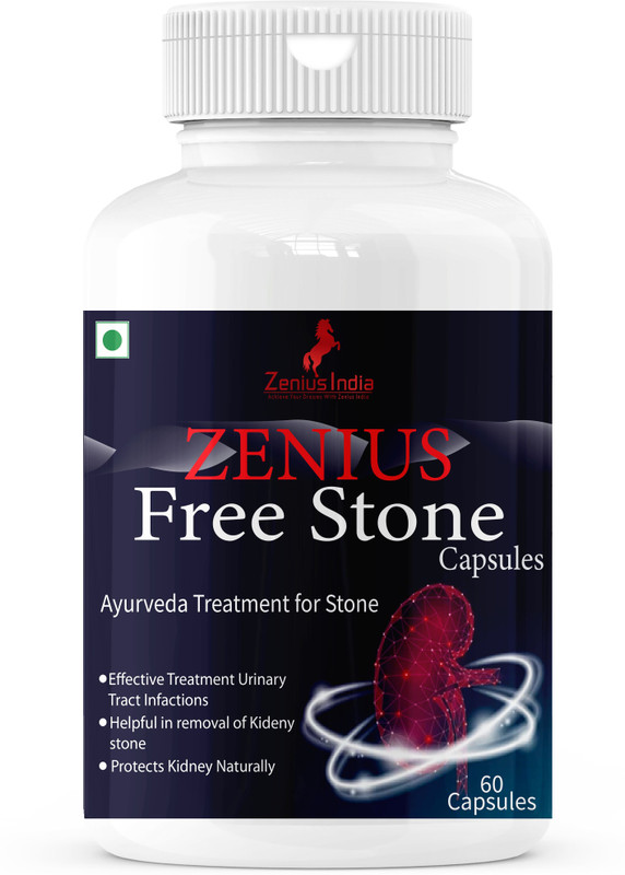 Zenius India Free Stone Capsules | Helps in Remove Kidney Stone and Kidney Detox(60 Capsules)