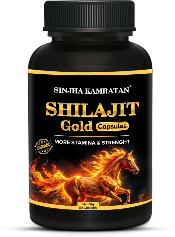 Blackhorse Shilajit Capsules 100% Ayurvedic Natural & Pure for Strength, Stamina & Vigor(30 Capsules)